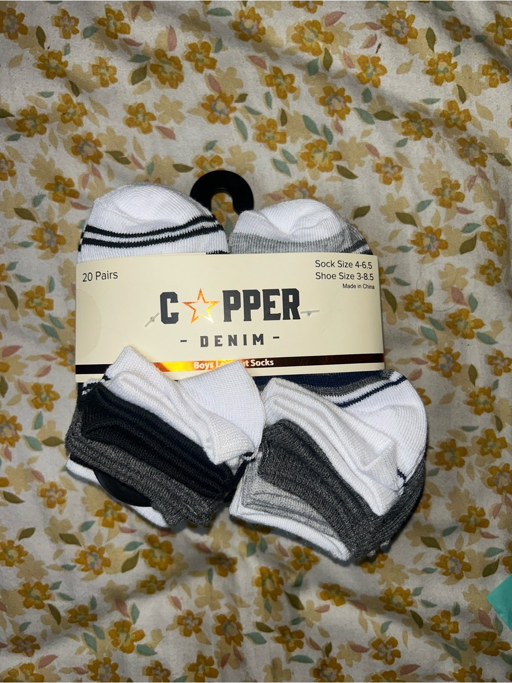 Boys' Athletic No-Show Socks - White, Black, Gray - 20-Pack